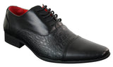 Ανδρικά μαύρα γυαλιστερά παπούτσια από λουστρίνι PU