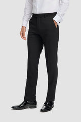 Tux - Ανδρικό Μαύρο Κλασικό Παντελόνι Tuxedo