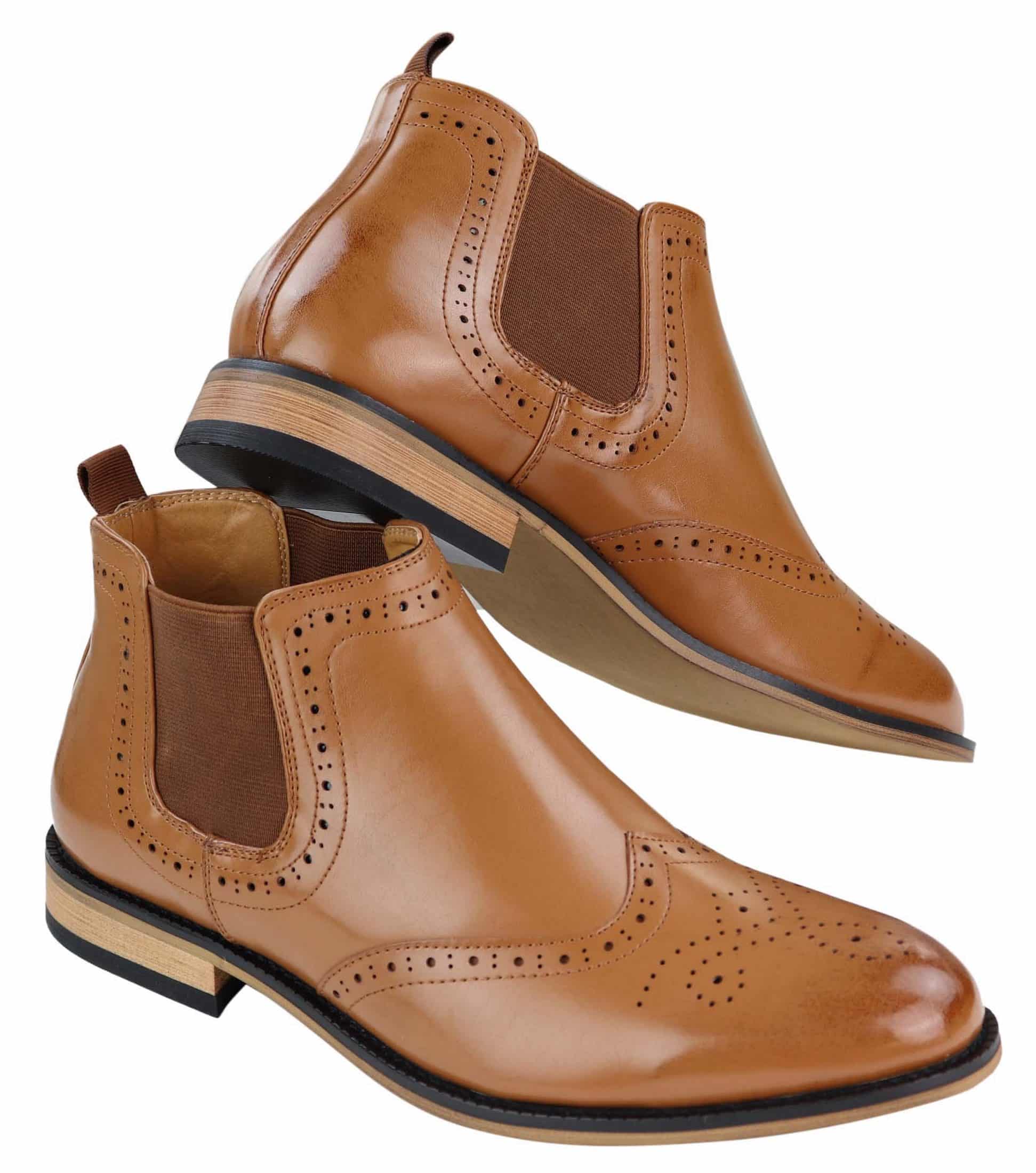 Ανδρικές μπότες Brogue Slip-On