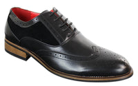 Ανδρικά μαύρα παπούτσια Brogue