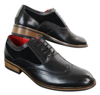 Ανδρικά μαύρα παπούτσια Brogue