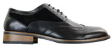 Ανδρικά μαύρα παπούτσια Brogue