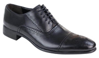 Ανδρικά κλασικά μαύρα παπούτσια Brogue