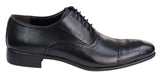 Ανδρικά κλασικά μαύρα παπούτσια Brogue
