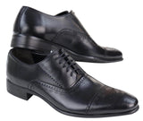 Ανδρικά κλασικά μαύρα παπούτσια Brogue