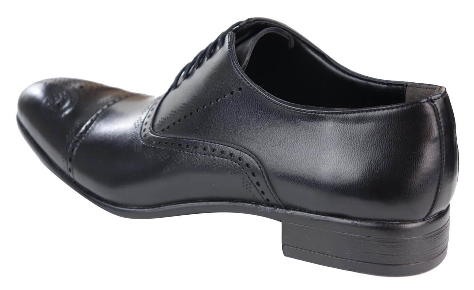 Ανδρικά κλασικά μαύρα παπούτσια Brogue