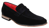 Fiorello 1807 - Ανδρικά Σουέτ Faux Slip Onl Παπούτσια Ιταλικού Σχεδιασμού Κλασικά Μοκασίνια