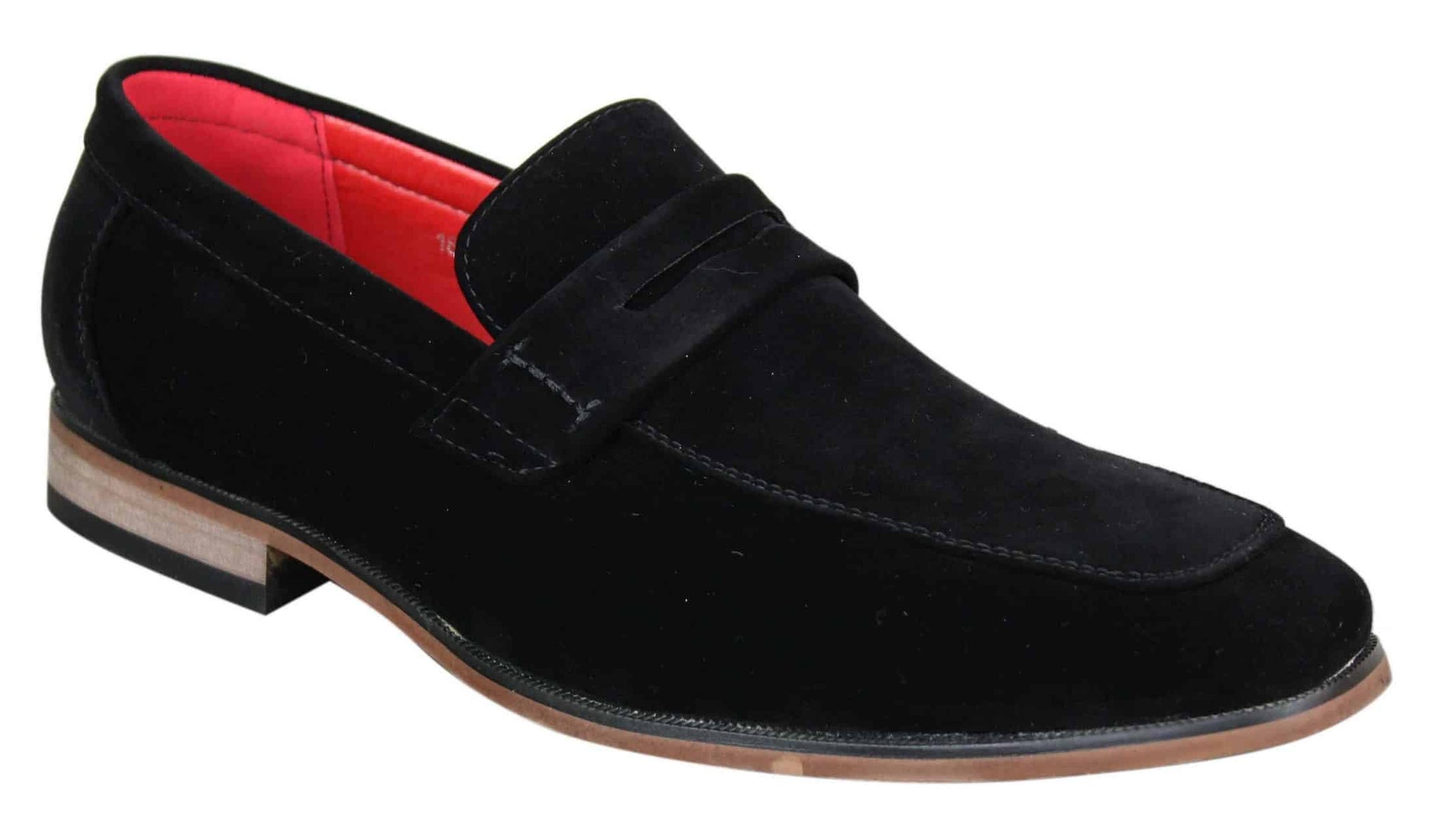 Fiorello 1807 - Ανδρικά Σουέτ Faux Slip Onl Παπούτσια Ιταλικού Σχεδιασμού Κλασικά Μοκασίνια