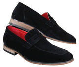 Fiorello 1807 - Ανδρικά Σουέτ Faux Slip Onl Παπούτσια Ιταλικού Σχεδιασμού Κλασικά Μοκασίνια