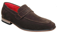 Fiorello 1807 - Ανδρικά Σουέτ Faux Slip Onl Παπούτσια Ιταλικού Σχεδιασμού Κλασικά Μοκασίνια