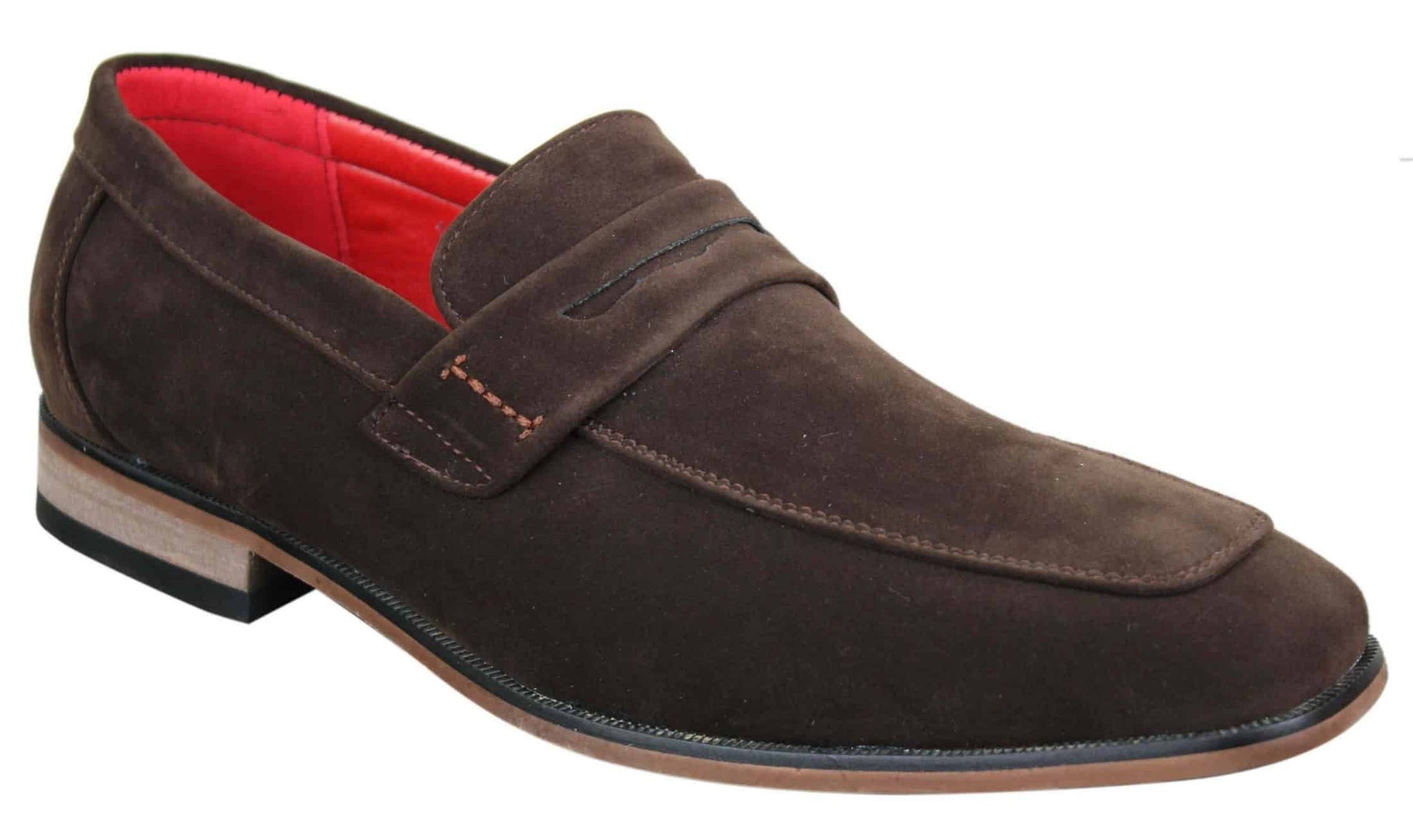 Fiorello 1807 - Ανδρικά Σουέτ Faux Slip Onl Παπούτσια Ιταλικού Σχεδιασμού Κλασικά Μοκασίνια