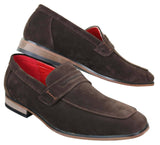 Fiorello 1807 - Ανδρικά Σουέτ Faux Slip Onl Παπούτσια Ιταλικού Σχεδιασμού Κλασικά Μοκασίνια
