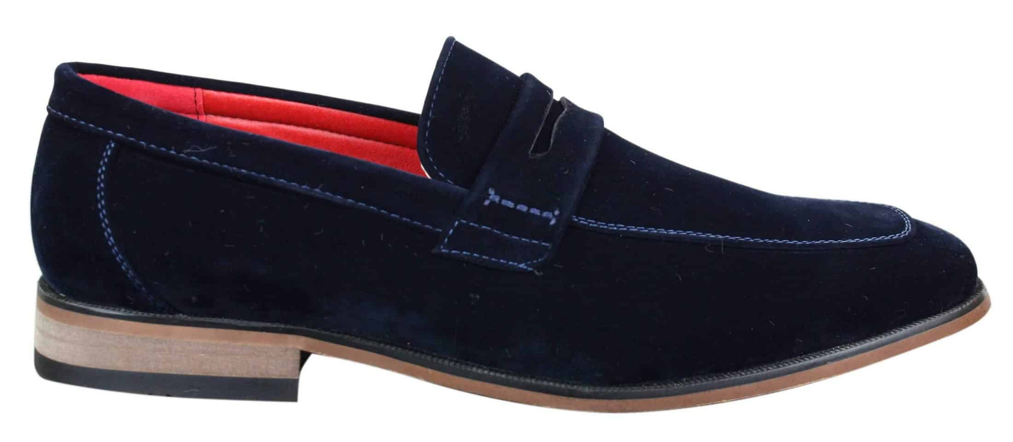 Fiorello 1807 - Ανδρικά Σουέτ Faux Slip Onl Παπούτσια Ιταλικού Σχεδιασμού Κλασικά Μοκασίνια