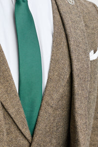 Κοστούμι 3 τεμαχίων από τουίντ σε καφέ-βελανιδιά