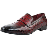 Ανδρικά επίσημα κόκκινα μοκασίνια Slip On