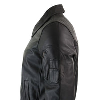 Ανδρικό Δερμάτινο Μπουφάν Harrington Black Bomber Classic Pilot