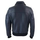 Ανδρικό Δερμάτινο Μπουφάν Harrington Navy Bomber Classic Pilot