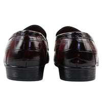 Ανδρικά επίσημα κόκκινα μοκασίνια Slip On