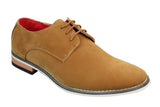 Fiorello 601 Ανδρικά Σουέτ Έξυπνα Καθημερινά Παπούτσια Oxford με Δέσιμο Καφέ Μαύρο Μπλε