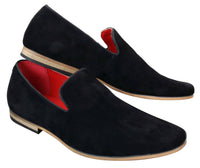 Ανδρικά Δερμάτινα Παπούτσια PU Slip On Μαύρα, Έξυπνα και Καθημερινά