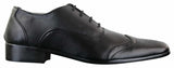 Gio Gino 907001 Ανδρικά Μαύρα Έξυπνα Παπούτσια Brogues από Δέρμα PU με Δαντέλα Gatsby Italian Classic