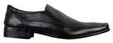 Ανδρικά καφέ μαύρα επίσημα slip-on παπούτσια Smart Slip-on από ύφασμα PU δέρμα ιταλικού σχεδιασμού