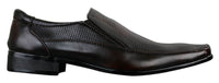 Ανδρικά καφέ μαύρα επίσημα slip-on παπούτσια Smart Slip-on από ύφασμα PU δέρμα ιταλικού σχεδιασμού
