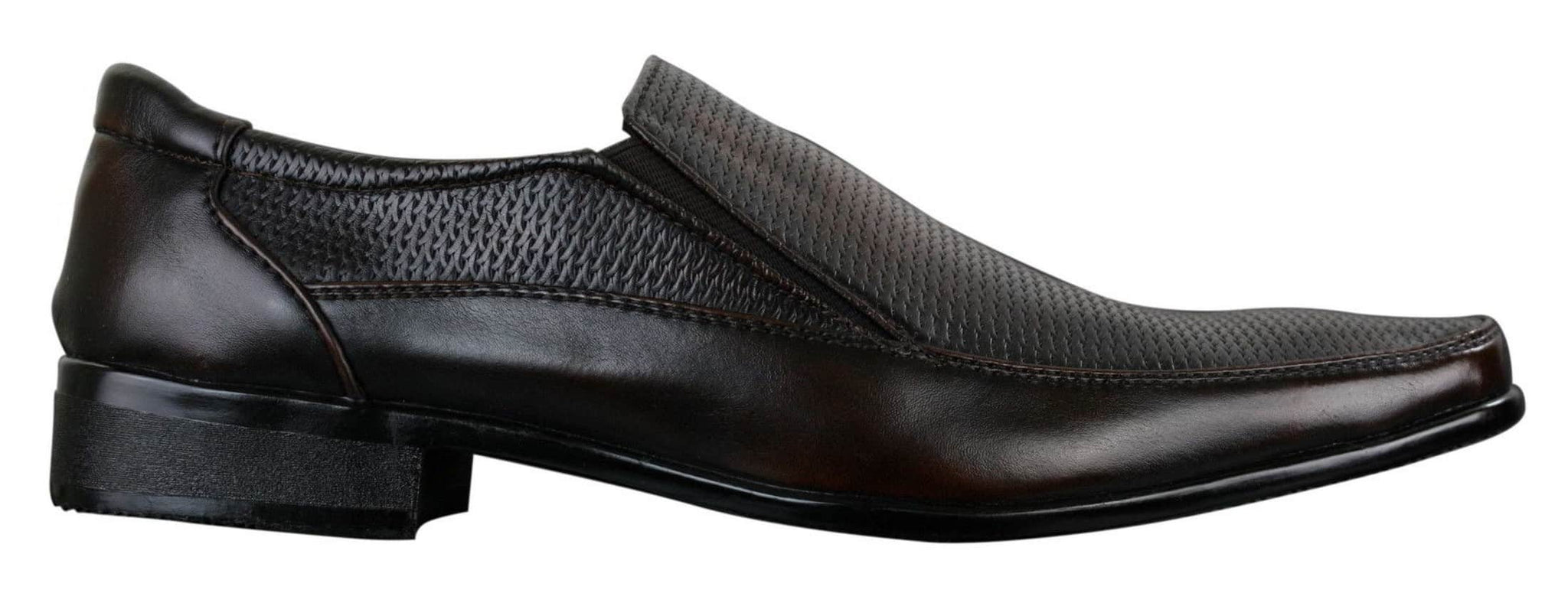 Ανδρικά καφέ μαύρα επίσημα slip-on παπούτσια Smart Slip-on από ύφασμα PU δέρμα ιταλικού σχεδιασμού