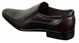 Ανδρικά καφέ μαύρα επίσημα slip-on παπούτσια Smart Slip-on από ύφασμα PU δέρμα ιταλικού σχεδιασμού