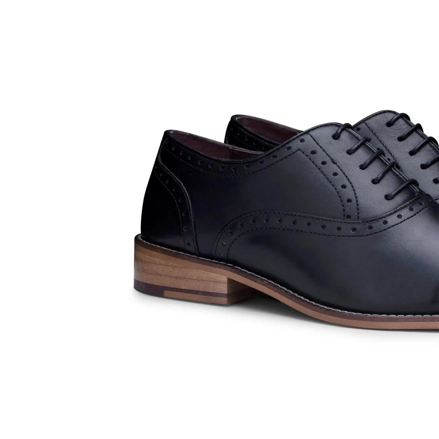 Ανδρικά Κλασικά Brogues από Γνήσιο Δέρμα, Μαύρα Δερμάτινα Παπούτσια με Δαντέλα, Έξυπνα Επίσημα Δερμάτινα, Vintage