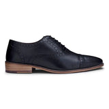 Ανδρικά Κλασικά Brogues από Γνήσιο Δέρμα, Μαύρα Δερμάτινα Παπούτσια με Δαντέλα, Έξυπνα Επίσημα Δερμάτινα, Vintage