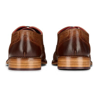 Ανδρικά Κλασικά Brogues από Γνήσιο Δέρμα, Μαύρα Δερμάτινα Παπούτσια με Δαντέλα, Έξυπνα Επίσημα Δερμάτινα, Vintage