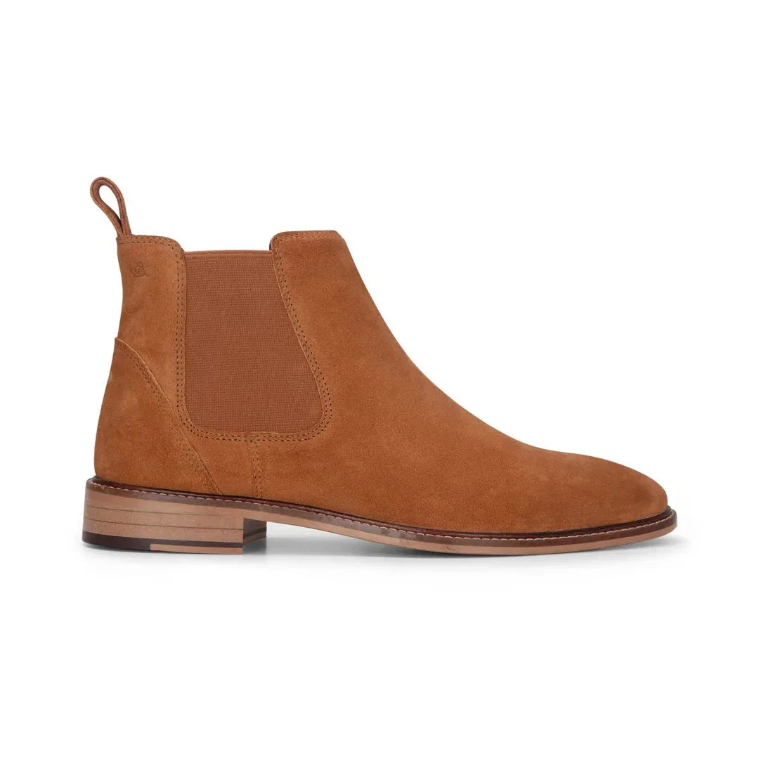 Ανδρικά Μπότες Chelsea από Δέρμα σε Κάμελ, Σουέτ, Slip On, μέχρι τον αστράγαλο