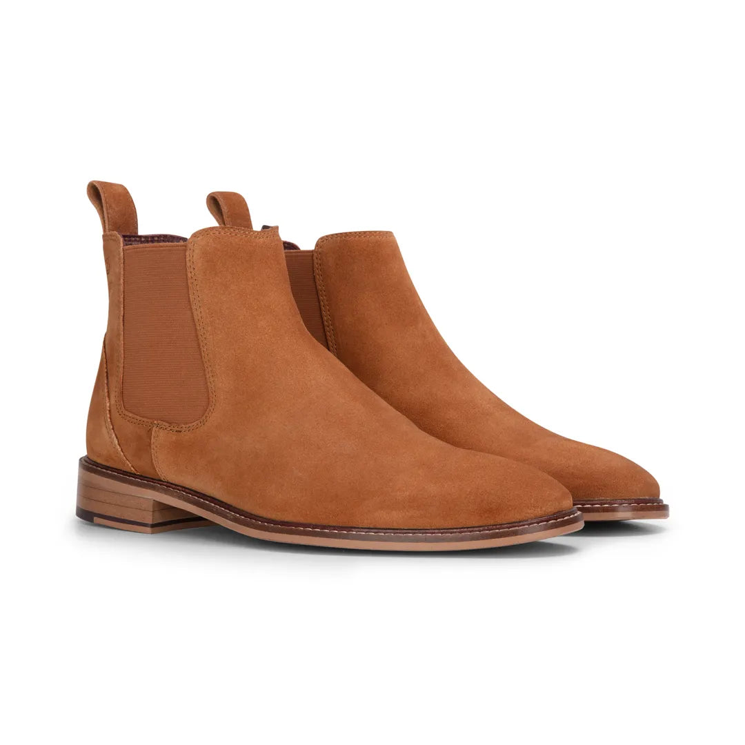 Ανδρικά Μπότες Chelsea από Δέρμα σε Κάμελ, Σουέτ, Slip On, μέχρι τον αστράγαλο