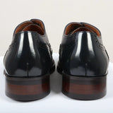 Harry - Ανδρικά Μπλε Δερμάτινα Παπούτσια Brogue σε Σκούρο Μπλε Χρώμα