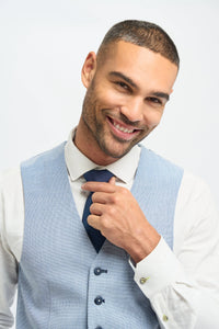 Miami - Ανδρικό Καλοκαιρινό Ανοιχτό Μπλε Γιλέκο