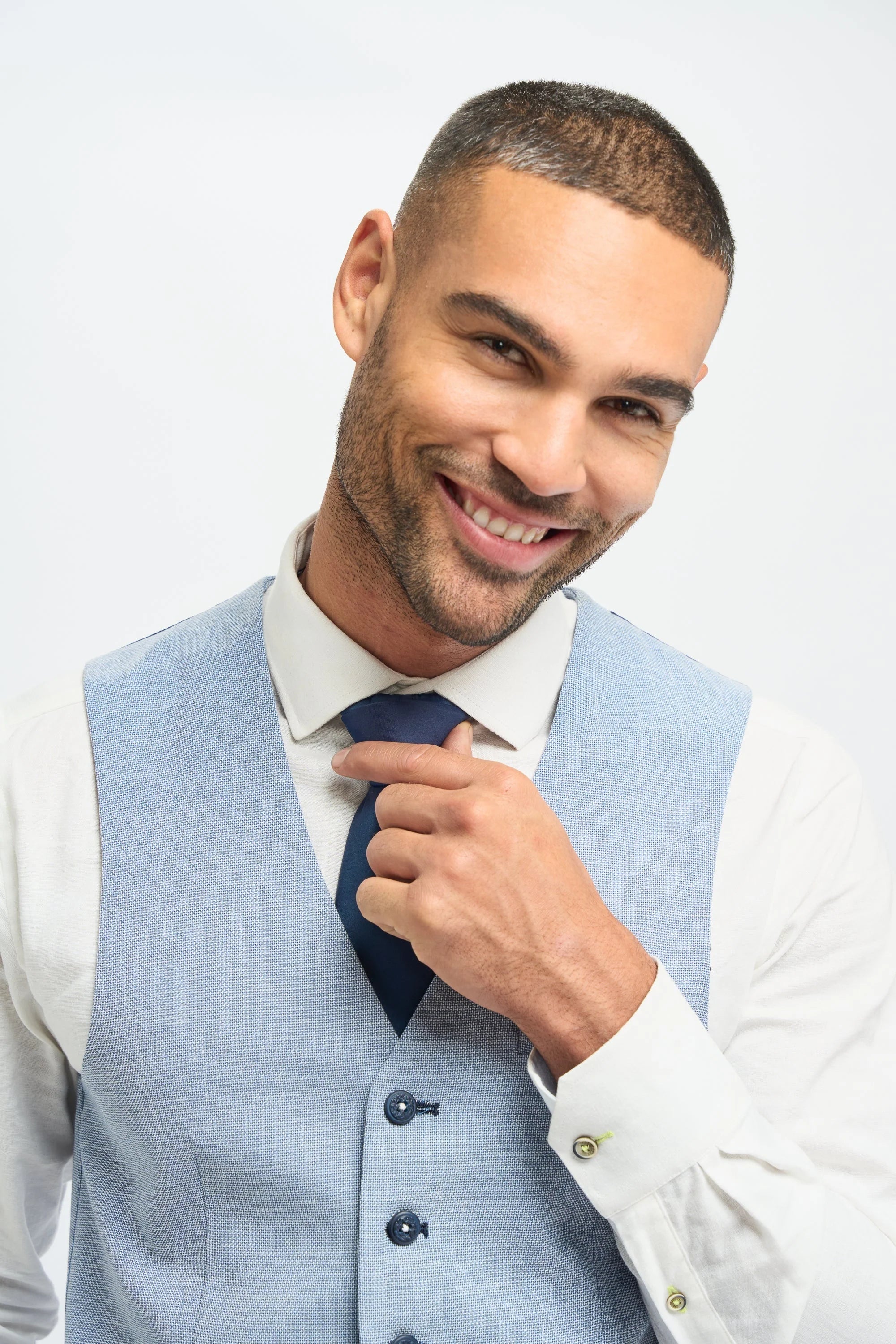 Miami - Ανδρικό Καλοκαιρινό Ανοιχτό Μπλε Γιλέκο