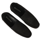 Ανδρικά Slip On Μαύρα Ελαφριά Σουέτ Μοκασίνια