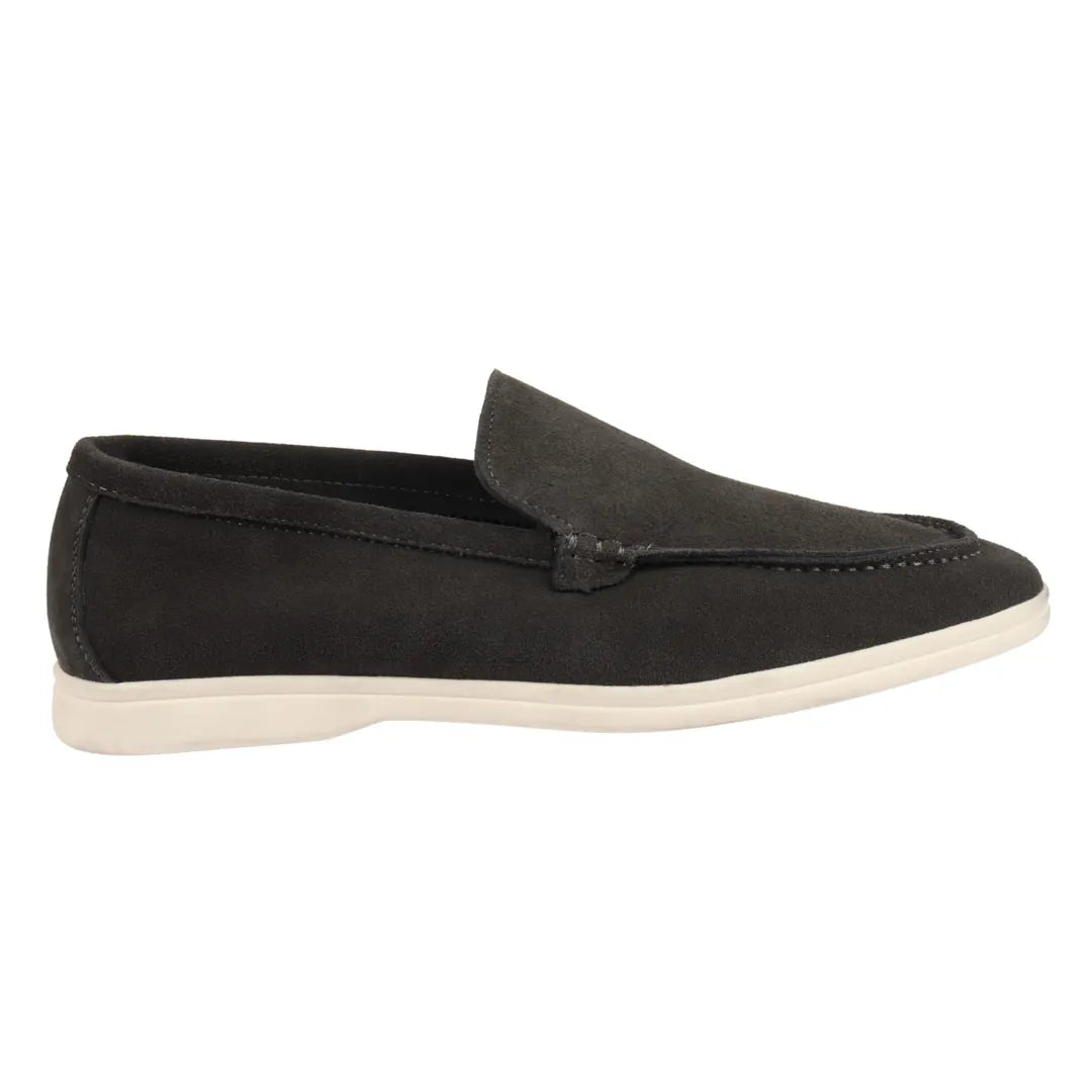 Ανδρικά Μαύρα Σουέτ Slip On Comfort Fit Loafers