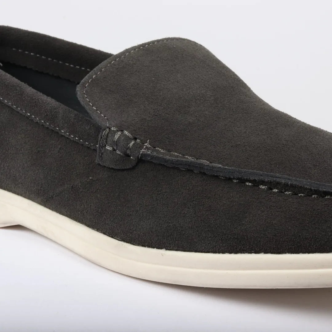 Ανδρικά Μαύρα Σουέτ Slip On Comfort Fit Loafers