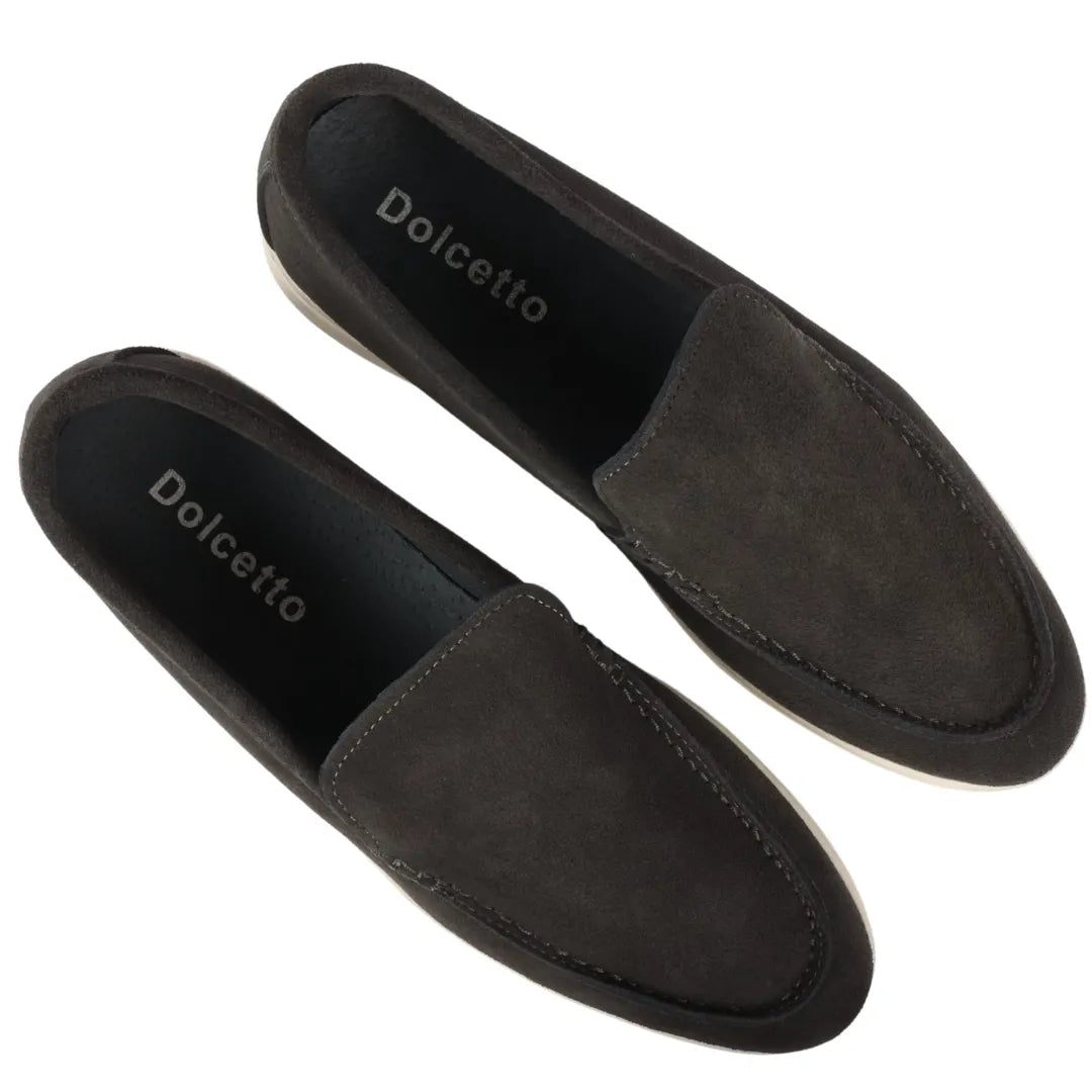 Ανδρικά Μαύρα Σουέτ Slip On Comfort Fit Loafers