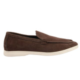 Ανδρικά μοκασίνια Slip On σε καφέ χρώμα από σουέτ και άνετη εφαρμογή