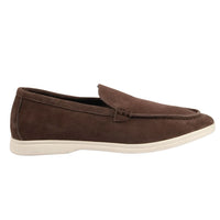 Ανδρικά μοκασίνια Slip On σε καφέ χρώμα από σουέτ και άνετη εφαρμογή