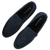 Ανδρικά μοκασίνια Slip On σε μπλε σκούρο χρώμα από σουέτ και άνετη εφαρμογή