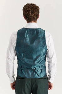 Regent - Ανδρικό Πράσινο Καρό Κοστούμι 3 Τεμαχίων Prince Of Wales