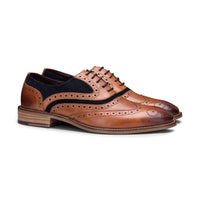 Ανδρικά vintage παπούτσια από γνήσιο δέρμα, Brogues, σουέτ τουίντ, δεκαετία του 1920, κομψά, επίσημα παπούτσια με κορδόνια