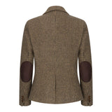 TPW-20 - Γυναικείο Καφέ Μπλέιζερ από Μαλλί Dogtooth Tweed