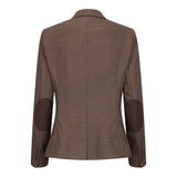 TPW50 - Γυναικείο καφέ καρό ολόσωμο κοστούμι Prince Of Wales 3 τεμαχίων