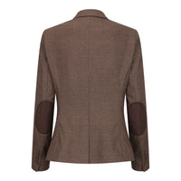 TPW50 - Γυναικείο καφέ καρό ολόσωμο κοστούμι Prince Of Wales 3 τεμαχίων