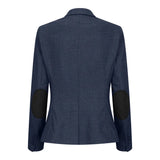TPW52 - Γυναικείο καρό ολόσωμο κοστούμι Prince Of Wales σε μπλε χρώμα, 3 τεμάχια